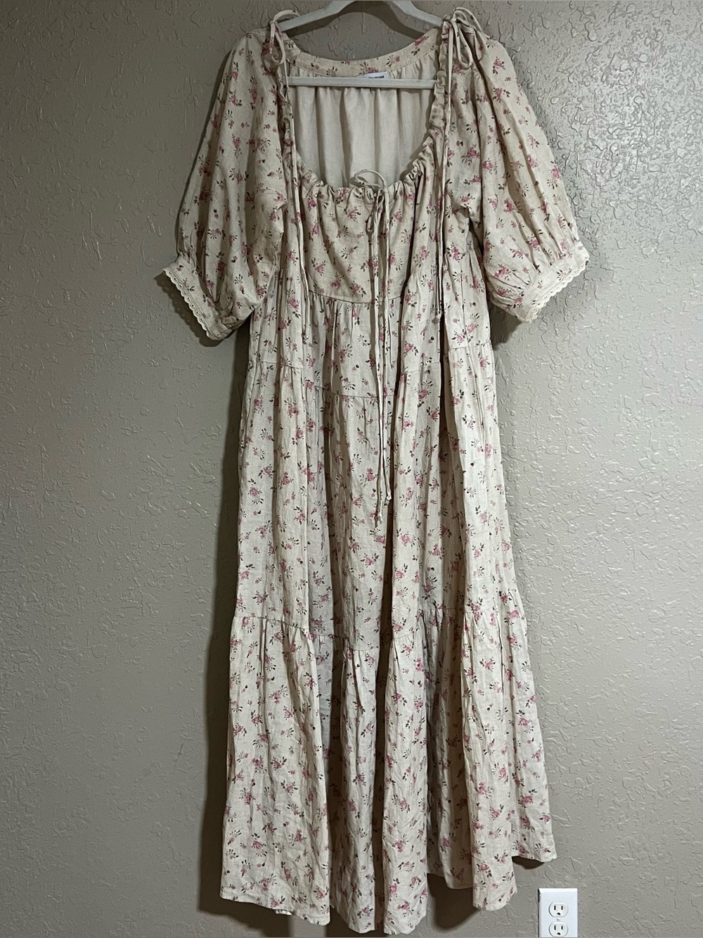Worth Collective Cara 100% Cotton Floral Maxi Dress Size XL - Picture 3 of 7